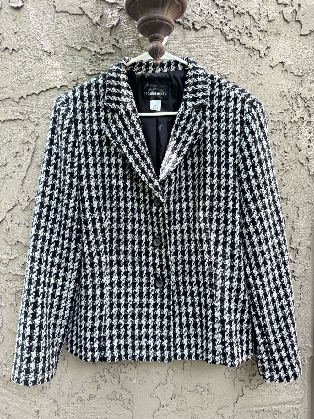 Requirements tweed houndstooth blazer Size 14 - Picture 11 of 12